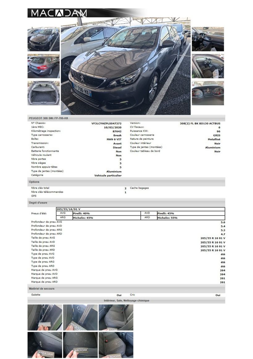 PEUGEOT 308 SW BUSINESS 2020 - Photo n°1